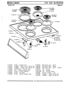 07 - Top Assembly parts for Maytag Range LCNE200 from AppliancePartsPros.com