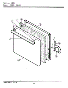 03 - Door parts for Maytag Range LCNP201 from AppliancePartsPros.com