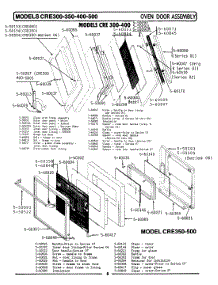 02 - Door Assembly parts for Maytag Range LCRE400 from AppliancePartsPros.com