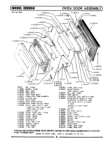 06 - Oven Door Assembly parts for Maytag Range LCRE650 from AppliancePartsPros.com