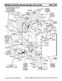 07 - Rear View parts for Maytag Range LCRE700 from AppliancePartsPros.com