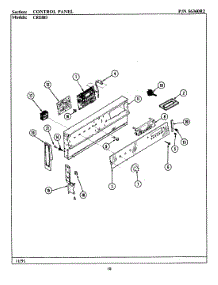 02 - Control Panel (Cre883) parts for Maytag Range LCRE883 from AppliancePartsPros.com