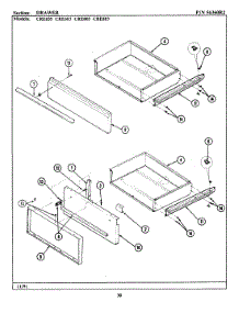 04 - Drawer parts for Maytag Range LCRE883 from AppliancePartsPros.com