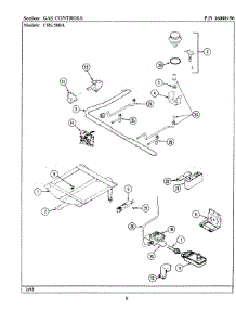 04 - Gas Controls parts for Maytag Range LCRG560 from AppliancePartsPros.com