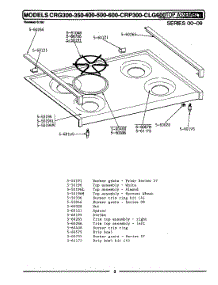 08 - Top Assembly parts for Maytag Range LCRG601 from AppliancePartsPros.com
