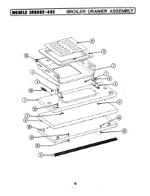 02 - Broiler Drawer parts for Maytag Range LCRG602 from AppliancePartsPros.com