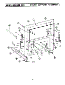 04 - Front Support Assembly parts for Maytag Range LCRG602 from AppliancePartsPros.com