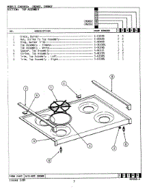 09 - Top Assembly parts for Maytag Range LCRG602 from AppliancePartsPros.com