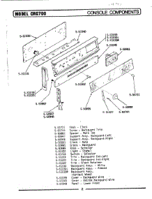 03 - Console Components parts for Maytag Range LCRG700 from AppliancePartsPros.com
