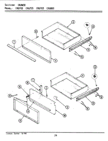 05 - Drawer parts for Maytag Range LCRG755 from AppliancePartsPros.com