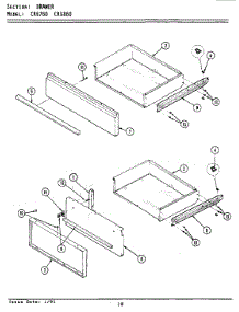 06 - Drawer (Xcrg760 Xcrg860) parts for Maytag Range LCRG760 from AppliancePartsPros.com