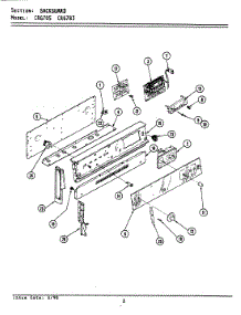 03 - Control Panel parts for Maytag Range LCRG783 from AppliancePartsPros.com