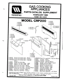 02 - Control Panel / Door parts for Maytag Range LCRP200 from AppliancePartsPros.com