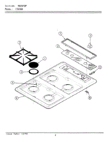 02 - Main Top parts for Maytag Cooktop LCSG560 from AppliancePartsPros.com