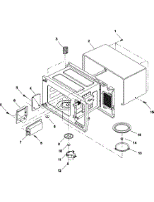 03 - Cavity parts for Amana Microwave LD10D / P1329701M from AppliancePartsPros.com