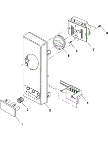 02 - Control Panel parts for Amana Microwave LD10D / P1329701M from AppliancePartsPros.com