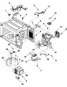 05 - Interior parts for Amana Microwave LD10D / P1329701M from AppliancePartsPros.com