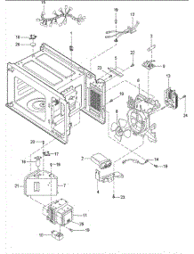 04 - Air Handling & Electrical parts for Amana Microwave LD10D / P1323501M from AppliancePartsPros.com