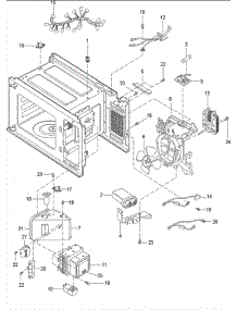 04 - Air Handling & Electrical parts for Amana Microwave LD510 / P1323508M from AppliancePartsPros.com