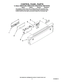 02 - Control Panel Parts parts for Maytag Dishwasher MDB6759AWQ2 from AppliancePartsPros.com
