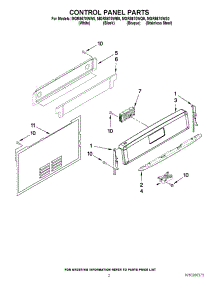 02 - Control Panel Parts parts for Maytag Range MGR8670WQ0 from AppliancePartsPros.com