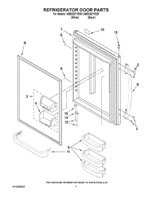 05 - Refrigerator Door Parts parts for Maytag Refrigerator ABB2227VEB1 from AppliancePartsPros.com