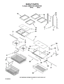 07 - Shelf Parts parts for Maytag Refrigerator ABB2227VEB1 from AppliancePartsPros.com