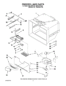 02 - Freezer Liner Parts parts for Maytag Refrigerator MBL2256KES3 from AppliancePartsPros.com