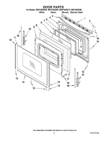 05 - Door Parts parts for Maytag Range MER7662WT0 from AppliancePartsPros.com