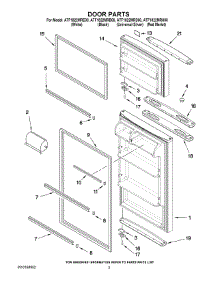 02 - Door Parts parts for Maytag Refrigerator ATF1822MRE00 from AppliancePartsPros.com