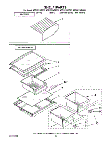 05 - Shelf Parts parts for Maytag Refrigerator ATF1822MRE00 from AppliancePartsPros.com