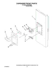 08 - Dispenser Front Parts parts for Maytag Refrigerator AFI2538AES5 from AppliancePartsPros.com