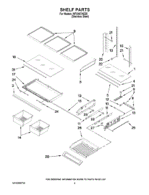 03 - Shelf Parts parts for Maytag Refrigerator MFI2067AES5 from AppliancePartsPros.com