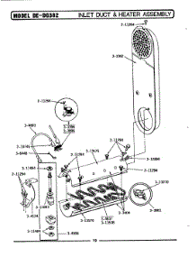 04 - Inlet Duct & Heater Assembly parts for Maytag Dryer LDE382 from AppliancePartsPros.com