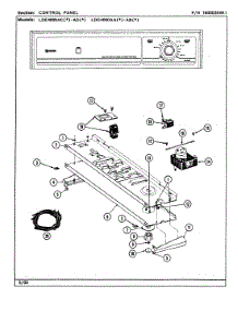 03 - Control Panel parts for Maytag Dryer LDE4000ACW from AppliancePartsPros.com