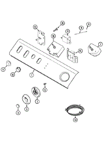 03 - Control Panel parts for Maytag Dryer LDE5916ACE from AppliancePartsPros.com
