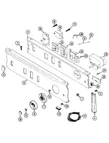 03 - Control Panel parts for Maytag Dryer LDE6914ACL from AppliancePartsPros.com