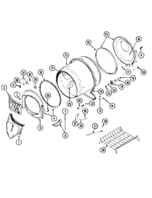 08 - Tumbler (Lde6914acm & Ldg6914aam) parts for Maytag Dryer LDE6914ACM from AppliancePartsPros.com