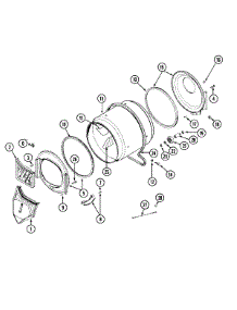 08 - Tumbler (Lde7304acm & Lde7304adm) parts for Maytag Dryer LDE7304ACM from AppliancePartsPros.com