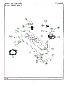 03 - Control Panel parts for Maytag Dryer LDE7480ACW from AppliancePartsPros.com