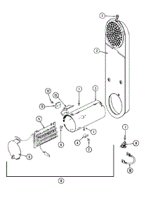 05 - Inlet Duct & Heater Assembly (Series A3) parts for Maytag Dryer LDE7500 from AppliancePartsPros.com