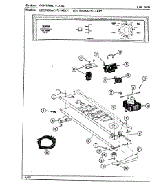 04 - Control Panel parts for Maytag Dryer LDE7600AGW from AppliancePartsPros.com