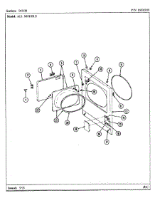 05 - Door parts for Maytag Dryer LDE8200ADW from AppliancePartsPros.com