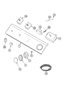 03 - Control Panel parts for Maytag Dryer LDE8506ACM from AppliancePartsPros.com