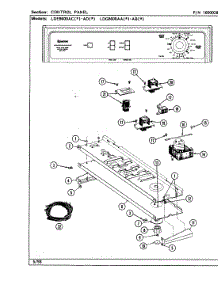 03 - Control Panel parts for Maytag Dryer LDE8600ADW from AppliancePartsPros.com