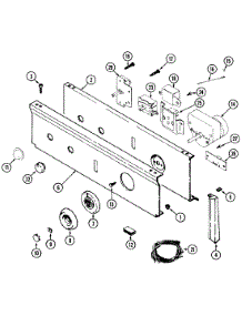 03 - Control Panel parts for Maytag Dryer LDE8604ACE from AppliancePartsPros.com