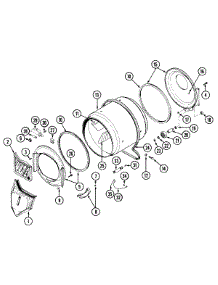 08 - Tumbler (Lde8604adm) parts for Maytag Dryer LDE8604ADM from AppliancePartsPros.com