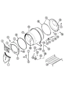 08 - Tumbler parts for Maytag Dryer LDE8704ACE from AppliancePartsPros.com