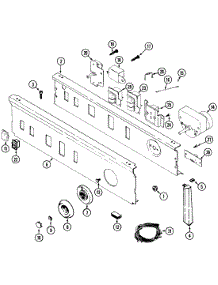 03 - Control Panel parts for Maytag Dryer LDE8904ACL from AppliancePartsPros.com