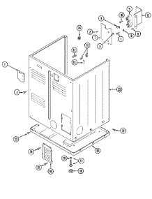02 - Cabinet (Rear) parts for Maytag Dryer LDE9304AEE from AppliancePartsPros.com